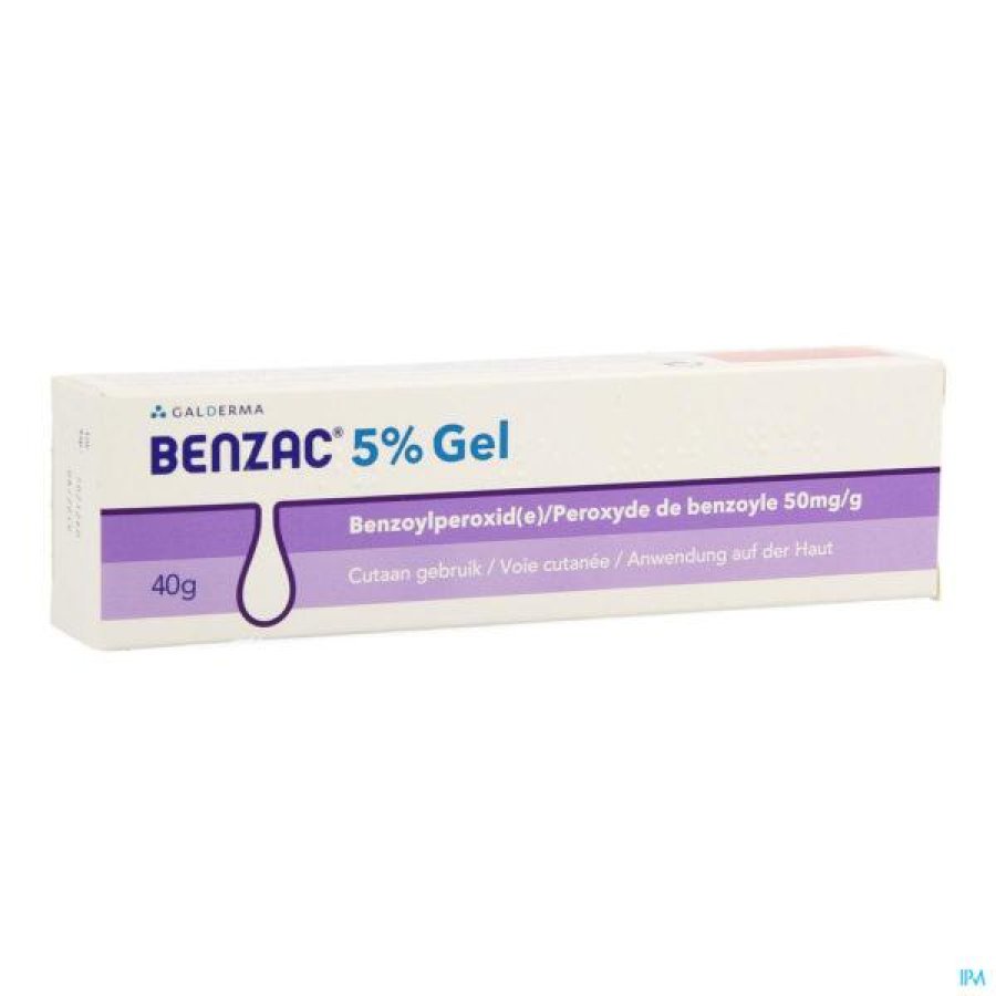 Benzac 5% gel 40 g - gel cutaneo a base di perossido di benzoile per acne Benzac 5% gel 40 g - gel cutaneo a base di perossido di benzoile per acne