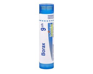 Borax granuli omeopatici in tubo, nona diluizione centesimale, rimedio naturale per afte e irritazioni del cavo orale