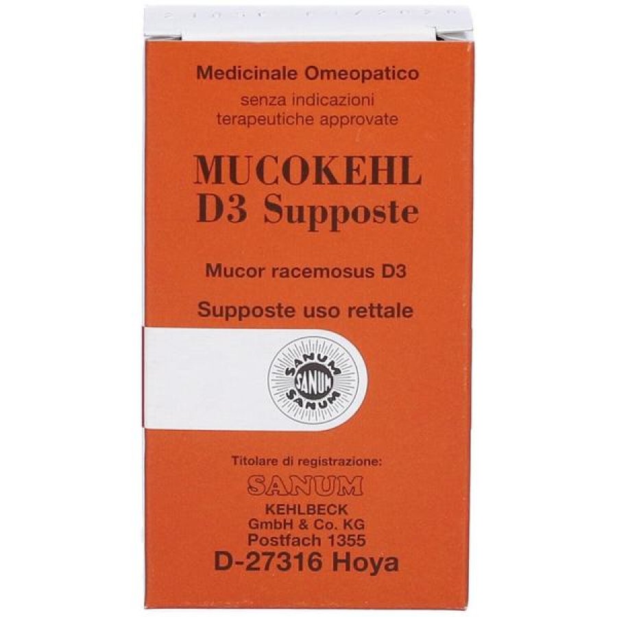 Sanum Mucokehl D3 10 Supposte – Integratore Omeopatico in Supposte Sanum Mucokehl Sanum Mucokehl D3 10 Supposte – Integratore Omeopatico in Supposte Sanum Mucokehl