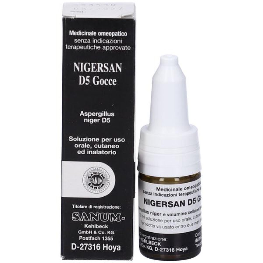 Sanum Nigersan D5 gocce orali 10 ml preparato omeopatico Sanum Nigersan D5 gocce orali 10 ml preparato omeopatico