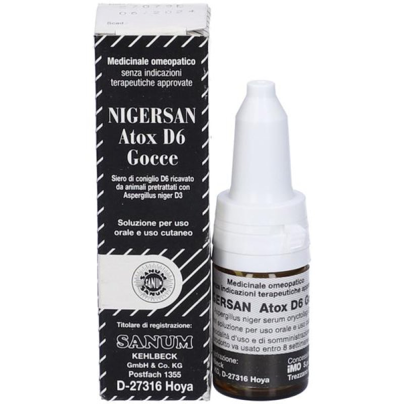 Sanum Nigersan Atox D6 Gocce Orali Rimedio Omeopatico Per L’Equilibrio Intestinale E La Flora Batterica Sanum Nigersan Atox D6 Gocce Orali Rimedio Omeopatico Per L’Equilibrio Intestinale E La Flora Batterica