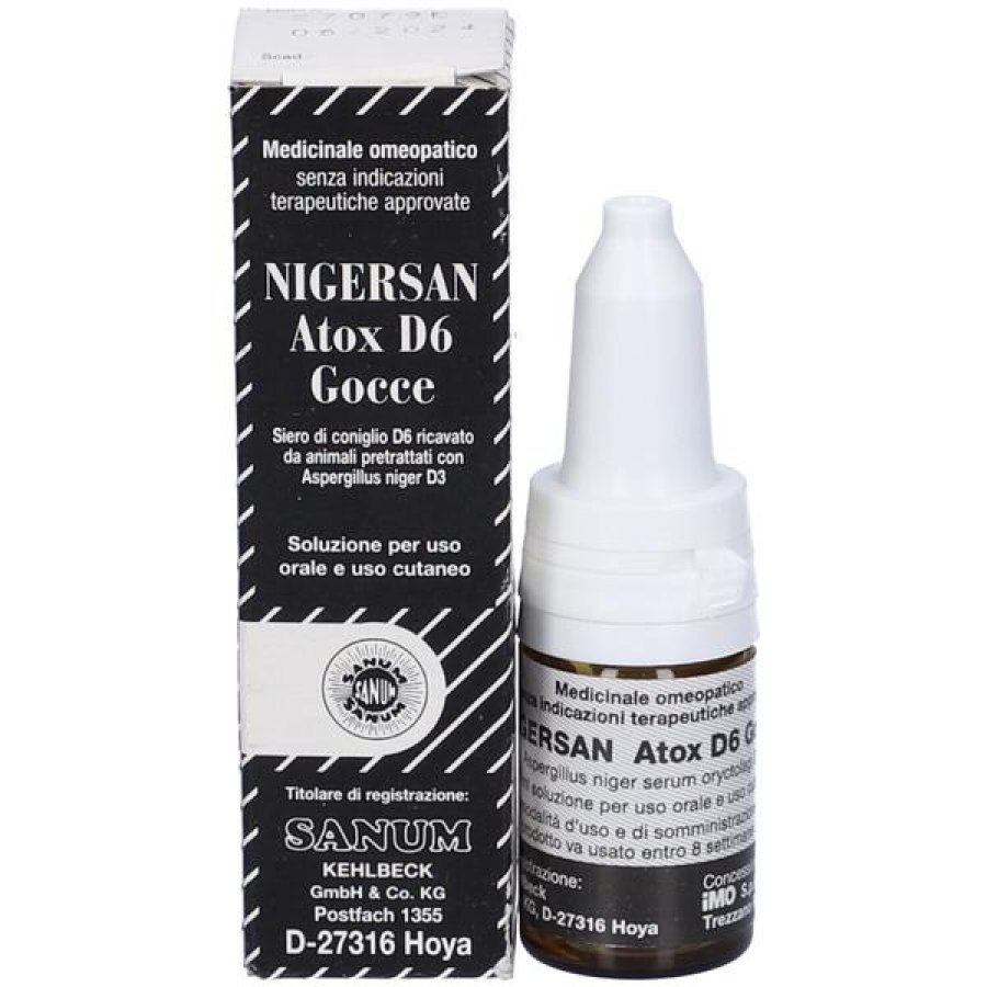 Sanum Nigersan Atox D6 Gocce Orali Rimedio Omeopatico Per L’Equilibrio Intestinale E La Flora Batterica Sanum Nigersan Atox D6 Gocce Orali Rimedio Omeopatico Per L’Equilibrio Intestinale E La Flora Batterica