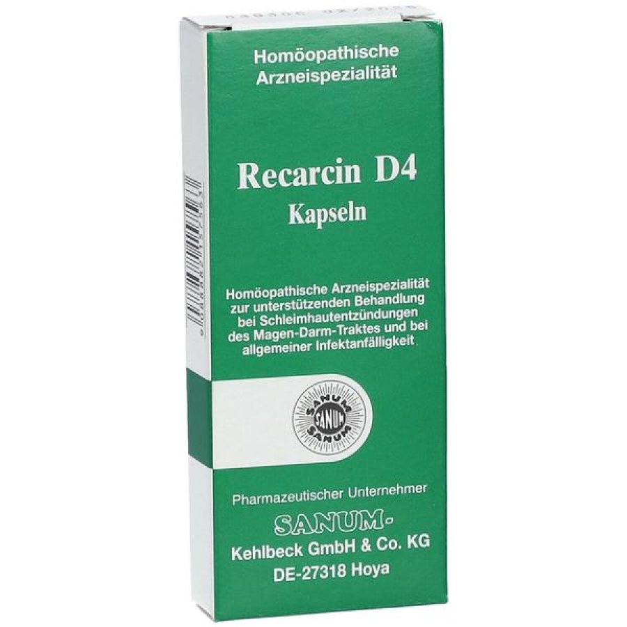 Sanum Recarcin D4 5 Capsule rimedio omeopatico per sistema immunitario e benessere intestinale Sanum Recarcin D4 5 Capsule rimedio omeopatico per sistema immunitario e benessere intestinale