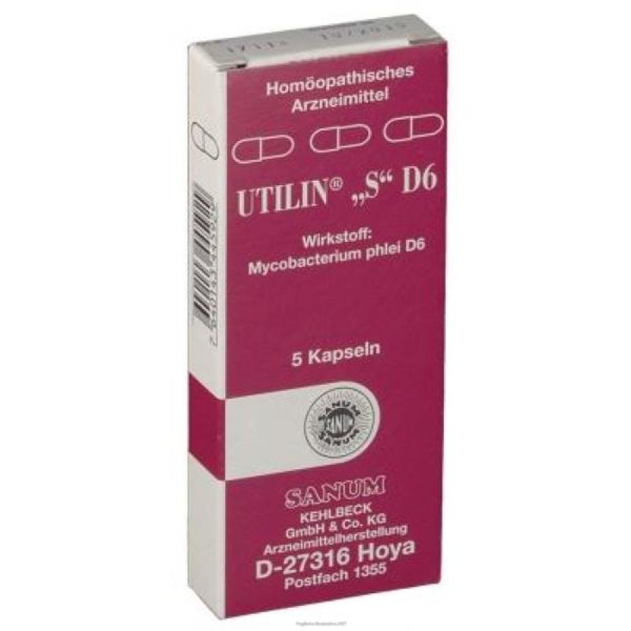 Sanum Utilin S D6 Capsule 5 pezzi integratore immunomodulante naturale di alta qualità Sanum Utilin S D6 Capsule 5 pezzi integratore immunomodulante naturale di alta qualità