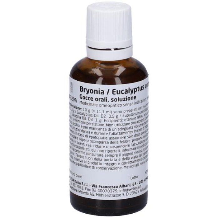Bryonia Eucalyptus Gocce Orali 50 ml &ndash; Integratore Naturale per il Benessere delle Vie Respiratorie e della Gola