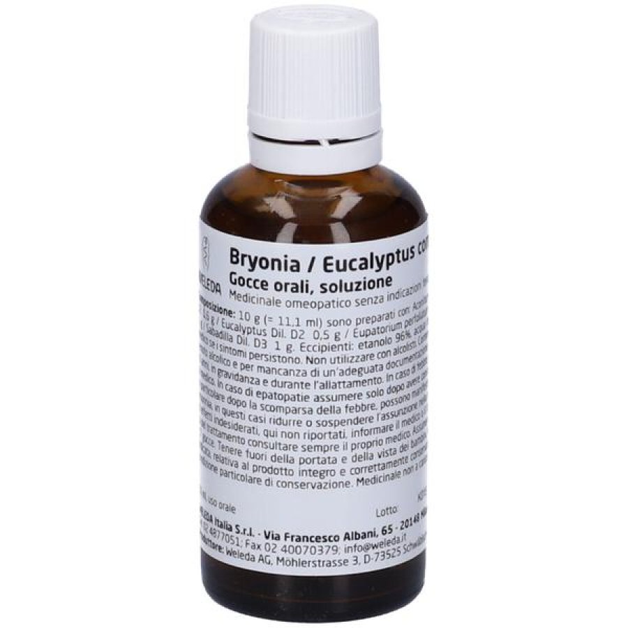 Bryonia Eucalyptus Gocce Orali 50 ml – Integratore Naturale per il Benessere delle Vie Respiratorie e della Gola Bryonia Eucalyptus Gocce Orali 50 ml – Integratore Naturale per il Benessere delle Vie Respiratorie e della Gola