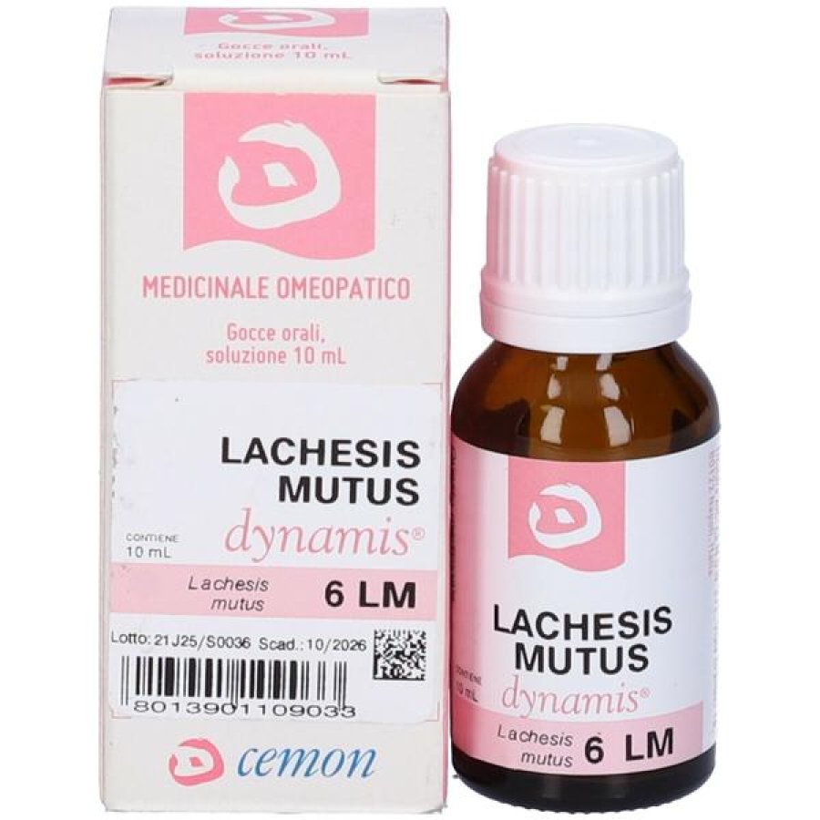 Lachesis mutus sesta diluizione cinquanta millesimale soluzione orale 10 millilitri Arcana rimedio omeopatico Lachesis mutus sesta diluizione cinquanta millesimale soluzione orale 10 millilitri Arcana rimedio omeopatico