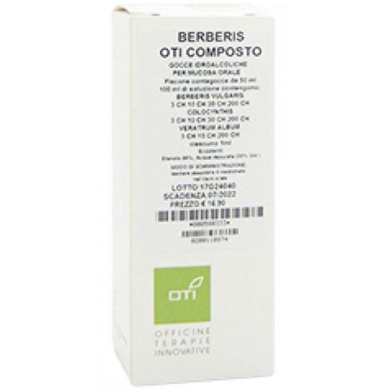 Oti Berberis Composto Gocce Orali 50 ml &ndash; Rimedio Omeopatico in Gocce a Base di Berberis