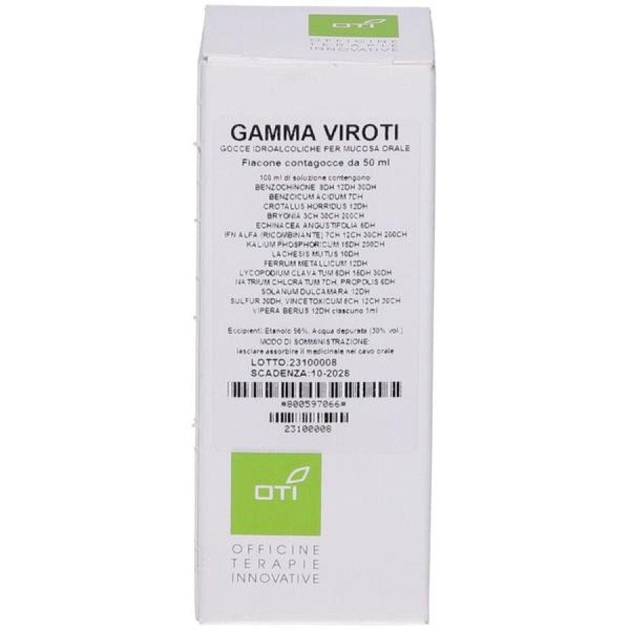 Gamma Viroti OTI Gocce Orali 50 ml Integratore Naturale per Difese Immunitarie Gamma Viroti OTI Gocce Orali 50 ml Integratore Naturale per Difese Immunitarie