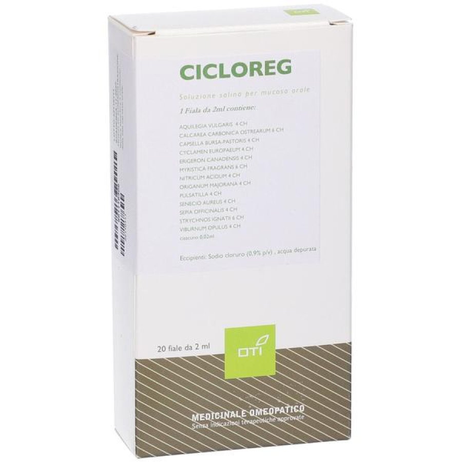 Cicloreg Oti 20 Fiale da 2 ml Officine Terapie Innovative preparato omeopatico per la regolarità del ciclo mestruale Cicloreg Oti 20 Fiale da 2 ml Officine Terapie Innovative preparato omeopatico per la regolarità del ciclo mestruale