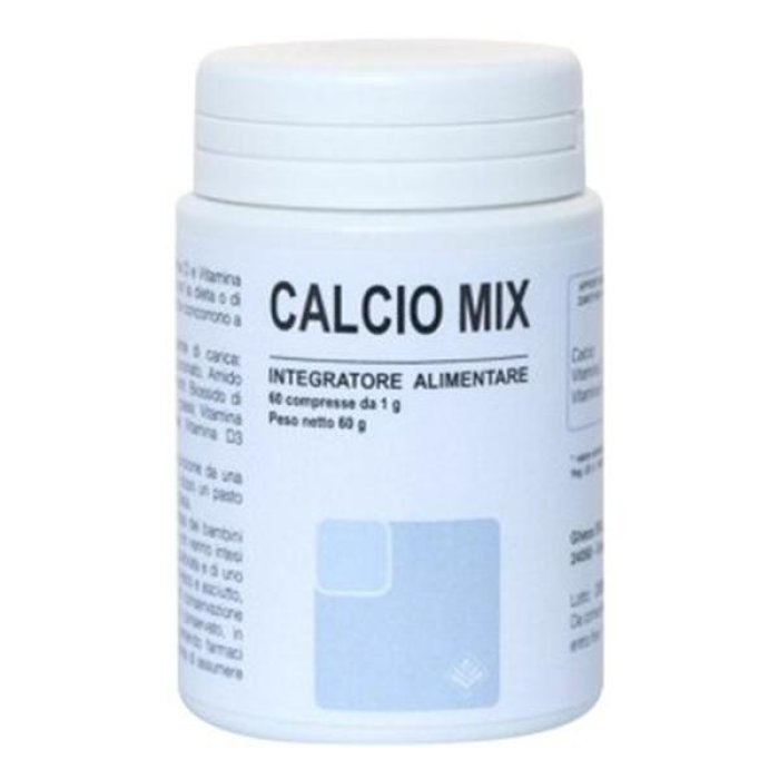 Calcio Mix 1000 mg 30 Compresse &ndash; Integratore di Calcio ad Alto Dosaggio per Ossa e Denti
