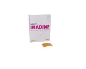 Inadine Medicazione Antisettica Non Aderente Garze con Iodio Povidone 5 x 5 cm Confezione da 25 Pezzi