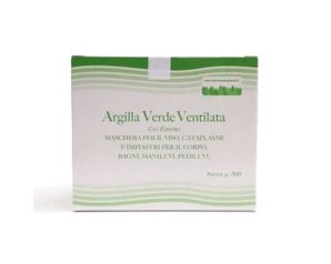 Argilla Verde Ventilata 500 g  Uso cosmetico e depurativo