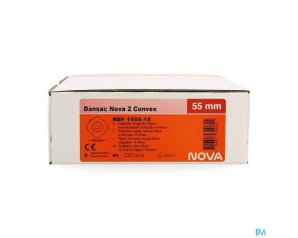 Dansac Nova 2 Placca Convessa per Stomia Flangia 55 Millimetri Foro 15-42 Millimetri