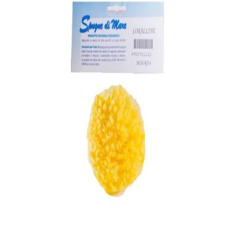 Biemmefarma Spugna Mare Naturale Corpo e Viso &ndash; Spugna Marina Morbida per Bagno e Doccia