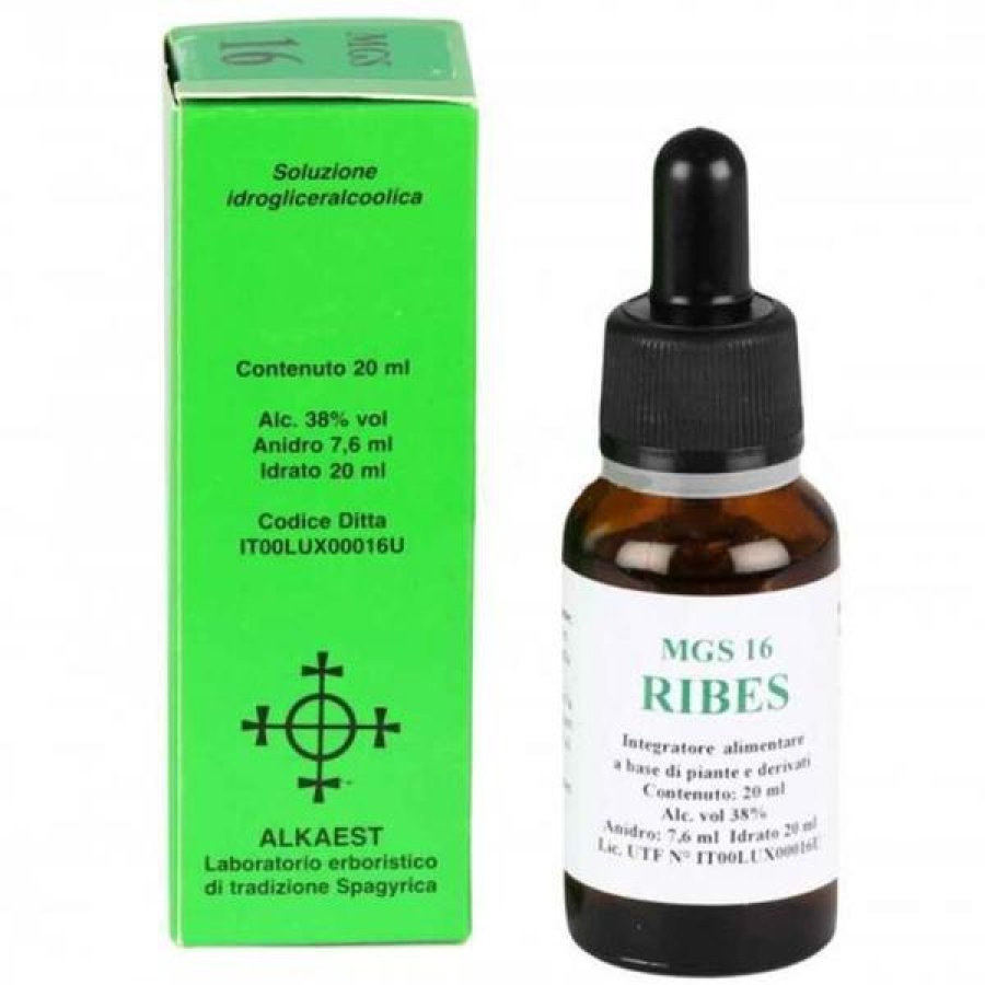 Integratore a Base di Ribes Nero MGS16 in Gocce, Soluzione Orale 20 ml per Benessere della Pelle e Difese Immunitarie Integratore a Base di Ribes Nero MGS16 in Gocce, Soluzione Orale 20 ml per Benessere della Pelle e Difese Immunitarie