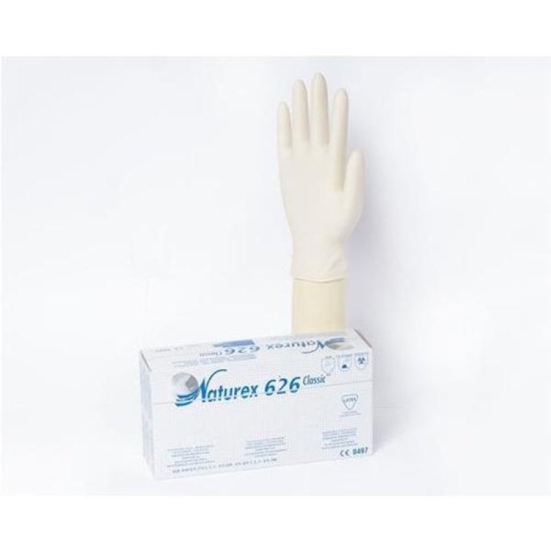 Guanti Naturex 626 Classic Taglia L – Guanti protettivi in lattice monouso per uso professionale Guanti Naturex 626 Classic Taglia L – Guanti protettivi in lattice monouso per uso professionale