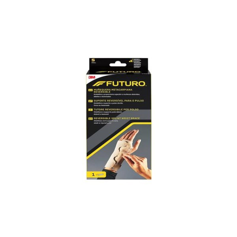 Tutore Polso Futuro Reversibile Taglia Piccola Supporto Ortopedico Regolabile con Stecca per Dolore e Tendinite