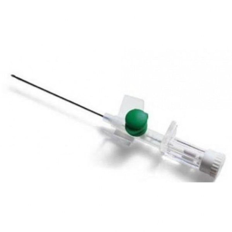 Ago Cannula Endovenosa a Due Vie in Poliuretano Calibro 16 per Infusione e Terapia Endovenosa