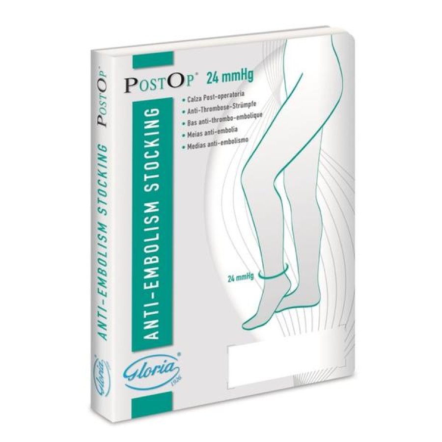 Calza Elastica Postoperatoria Postop 24 Gambaletto a Compressione Graduata Taglia M/L per Recupero Post Chirurgico Calza Elastica Postoperatoria Postop 24 Gambaletto a Compressione Graduata Taglia M/L per Recupero Post Chirurgico