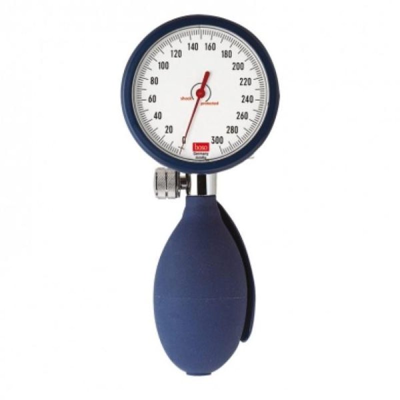 Sfigmomanometro aneroide professionale A Shock Aner blu da braccio misura intermedia per misurazione della pressione arteriosa Sfigmomanometro aneroide professionale A Shock Aner blu da braccio misura intermedia per misurazione della pressione arteriosa