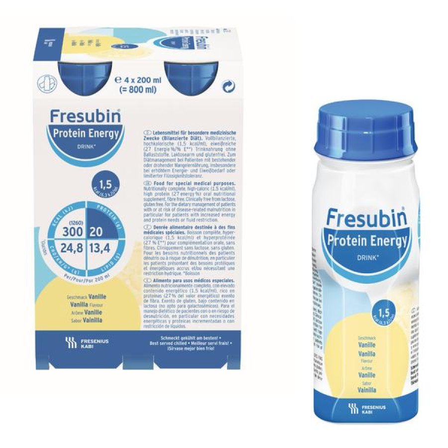 Fresubin Protein Energy vaniglia - alimento nutrizionale iperproteico gusto vaniglia Fresubin Protein Energy vaniglia - alimento nutrizionale iperproteico gusto vaniglia