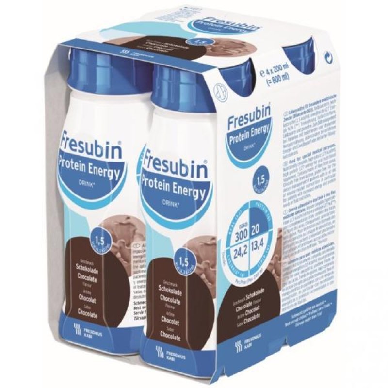 Fresubin Prot Energy Drink Nutrizionale al Cioccolato 4 Pezzi Integratore Iperproteico Ipercalorico Fresubin Prot Energy Drink Nutrizionale al Cioccolato 4 Pezzi Integratore Iperproteico Ipercalorico