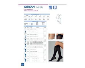 Varisan Top Fine K1 collant AT corto CH colore nero tg 4 calza terapeutica classe 1