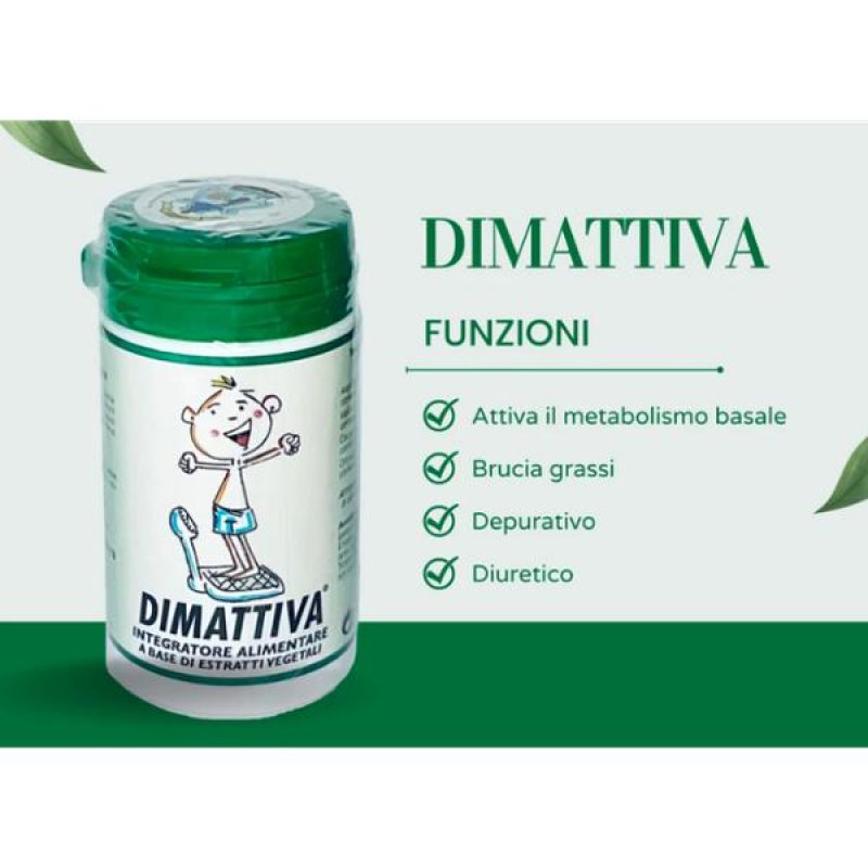 Dimattiva Integratore Alimentare 60 Capsule &ndash; Sostegno Energia Fisica e Mentale, Benessere Quotidiano