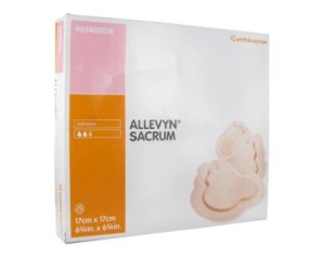 Allevyn Sacrum 17 x 17 Centimetri Confezione da 10 Pezzi – Medicazione in Schiuma per Zona Sacrale ad Alto Assorbimento