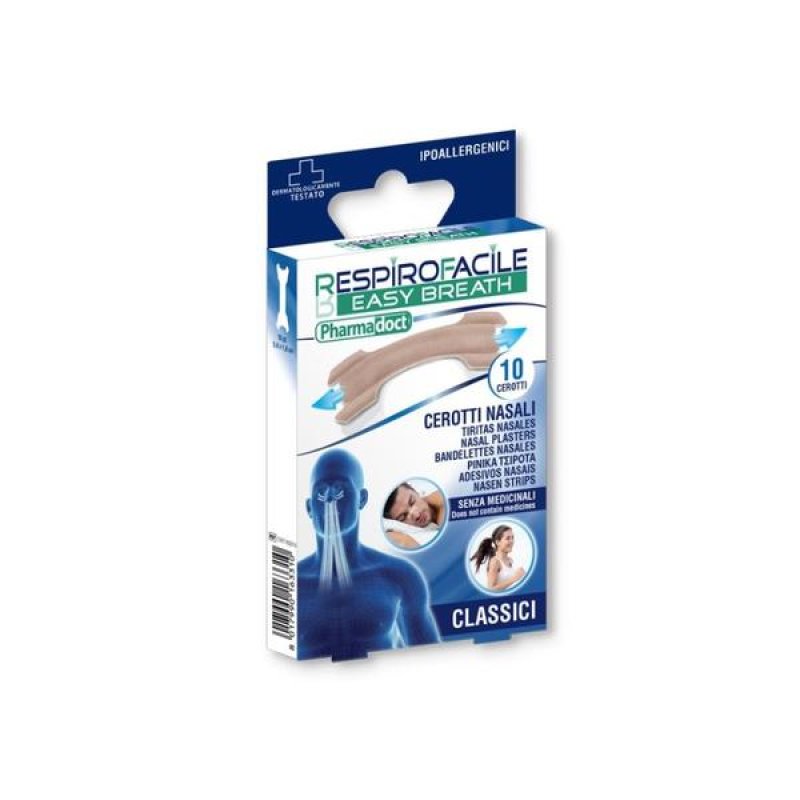 Vladimiro Cerotti nasali Classic Small/Medium 10 pezzi - cerotti dilatatori nasali Vladimiro Cerotti nasali Classic Small/Medium 10 pezzi - cerotti dilatatori nasali