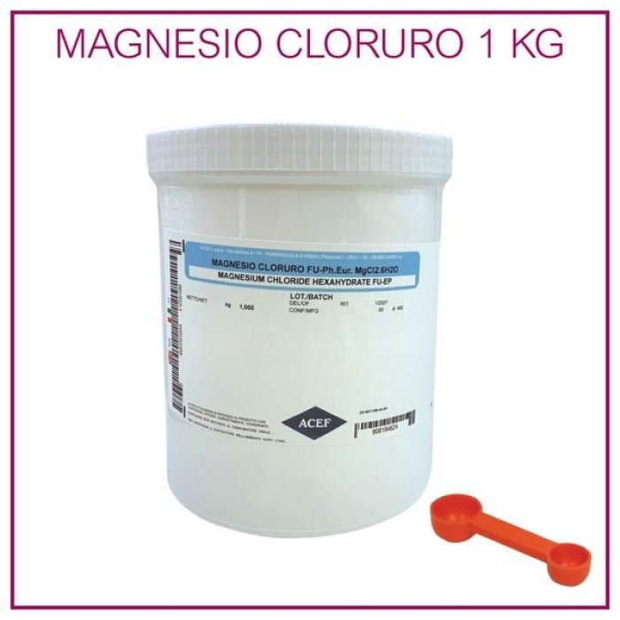 Magnesio cloruro 1 kg - magnesio cloruro in polvere uso alimentare Magnesio cloruro 1 kg - magnesio cloruro in polvere uso alimentare
