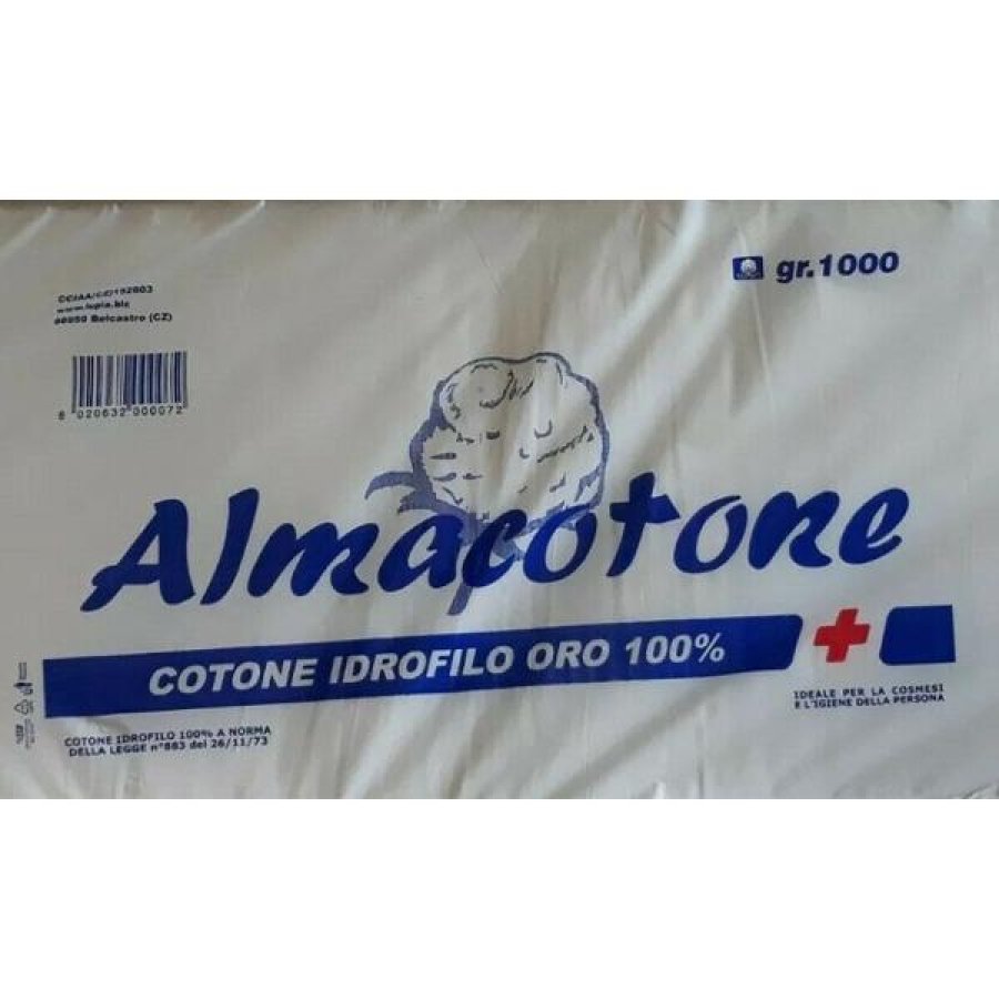 Cotone Oro idrofilo 1000 g Zabb sacchetto grande per uso medico e cosmetico Cotone Oro idrofilo 1000 g Zabb sacchetto grande per uso medico e cosmetico