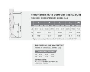 Gloriamed Gambaletto a Compressione Graduata per Gambe, Calza Elastica Contenitiva Medicale Taglia Extra Large C