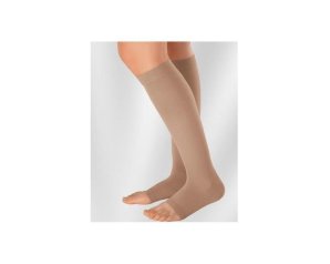 Duomed Gambaletto a Compressione Medicale Classe 1 per Gambe Stanche e Vene Varicose, Calza Elastica a Punta Chiusa
