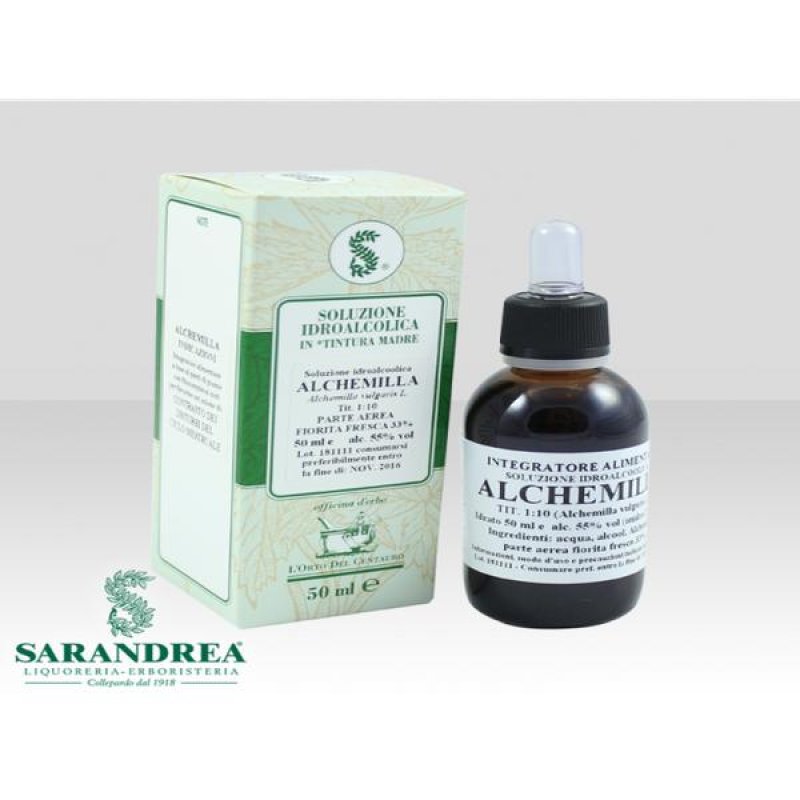Alchemilla Gocce 60 ml Sarandrea Integratore Naturale in Soluzione Idroalcolica a Base di Alchemilla Vulgaris