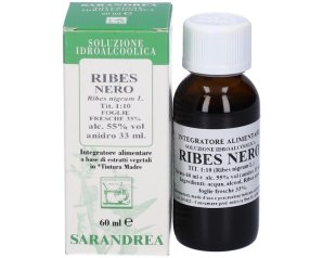 Ribes Nero Gocce Sarand 60 ml Integratore Naturale a Base di Ribes Nero in Gocce per Benessere di Pelle e Difese Immunitarie