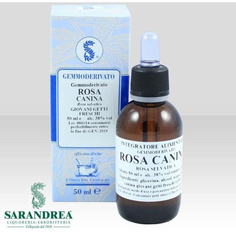 Rosa Canina Gocce Sarandrea 100 Millilitri Integratore Naturale a Base di Rosa Canina in Gocce per Sostegno delle Difese Immunitarie
