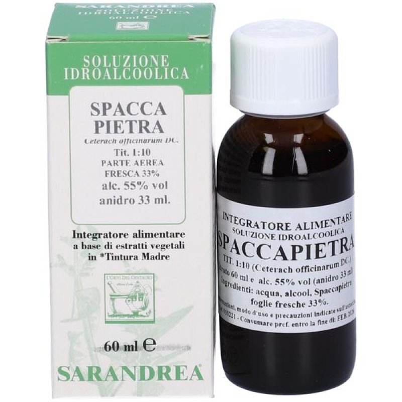 Spaccapietra Gocce 60 ml Sarand Integratore Naturale per Benessere di Rene e Vie Urinarie