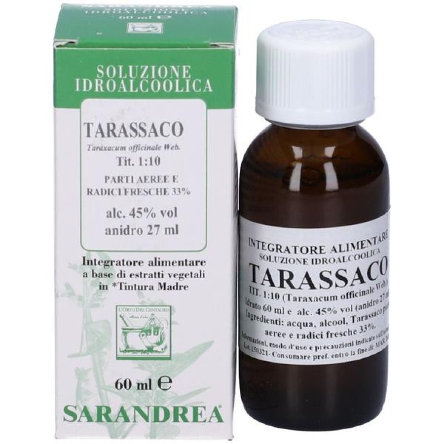 Tarassaco tintura madre 60 ml - tintura madre di tarassaco per drenaggio epatico Tarassaco tintura madre 60 ml - tintura madre di tarassaco per drenaggio epatico