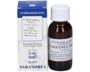 Castanea Vesca Macerato Glicerico 60 ml Sarandrea – Gemmoderivato Naturale di Castagno per Benessere Circolatorio e Gambe Pesanti