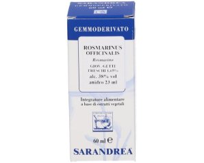 Rosmarinus Macerato Glicerico 60 ml Sarandrea Integratore Naturale a Base di Rosmarino per Digestione e Benessere del Fegato