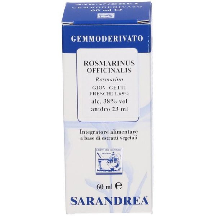 Rosmarinus Macerato Glicerico 60 ml Sarandrea Integratore Naturale a Base di Rosmarino per Digestione e Benessere del Fegato Rosmarinus Macerato Glicerico 60 ml Sarandrea Integratore Naturale a Base di Rosmarino per Digestione e Benessere del Fegato