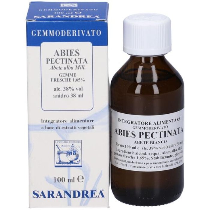Abies Pectinata Macerato Glicerico 100 ml Sarandrea &ndash; Gemmoderivato Naturale per il Benessere delle Vie Respiratorie
