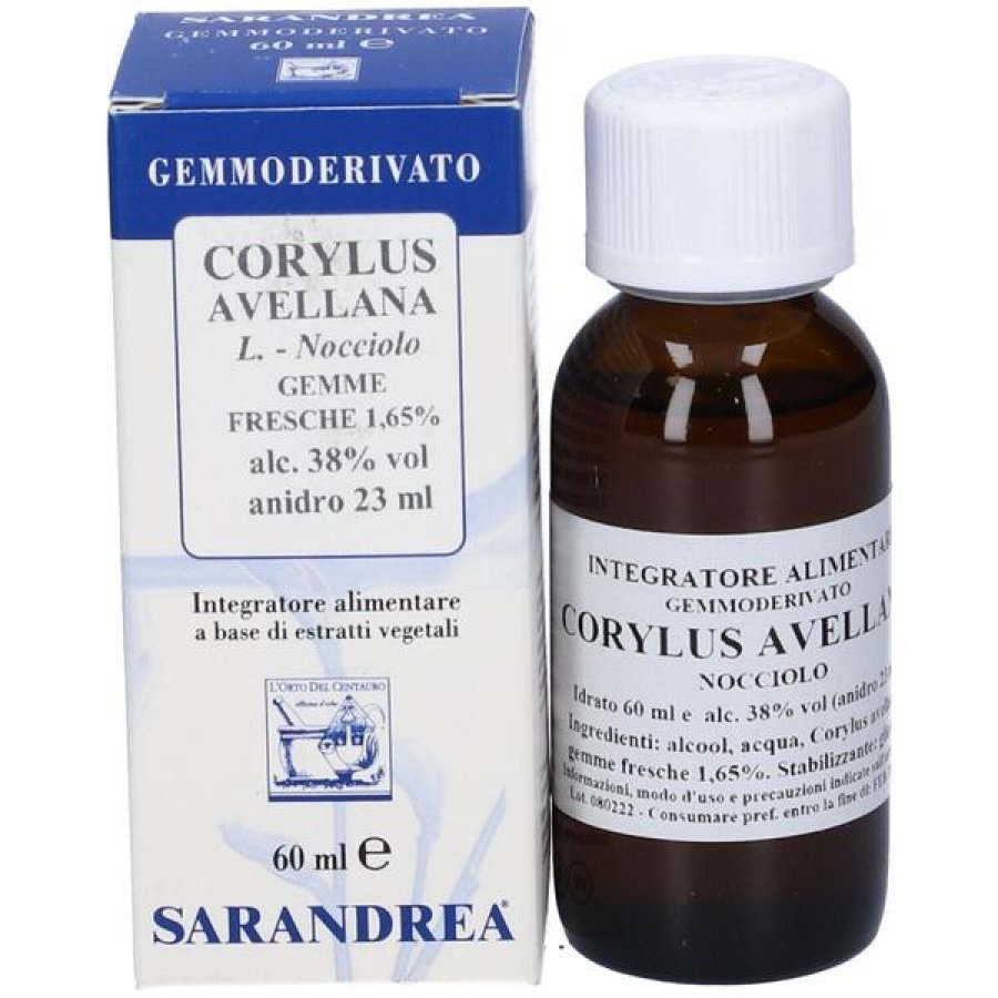 Corylus Avellana Macerato Glicerico 60 ml Gemmoderivato di Nocciolo Integratore Naturale Corylus Avellana Macerato Glicerico 60 ml Gemmoderivato di Nocciolo Integratore Naturale
