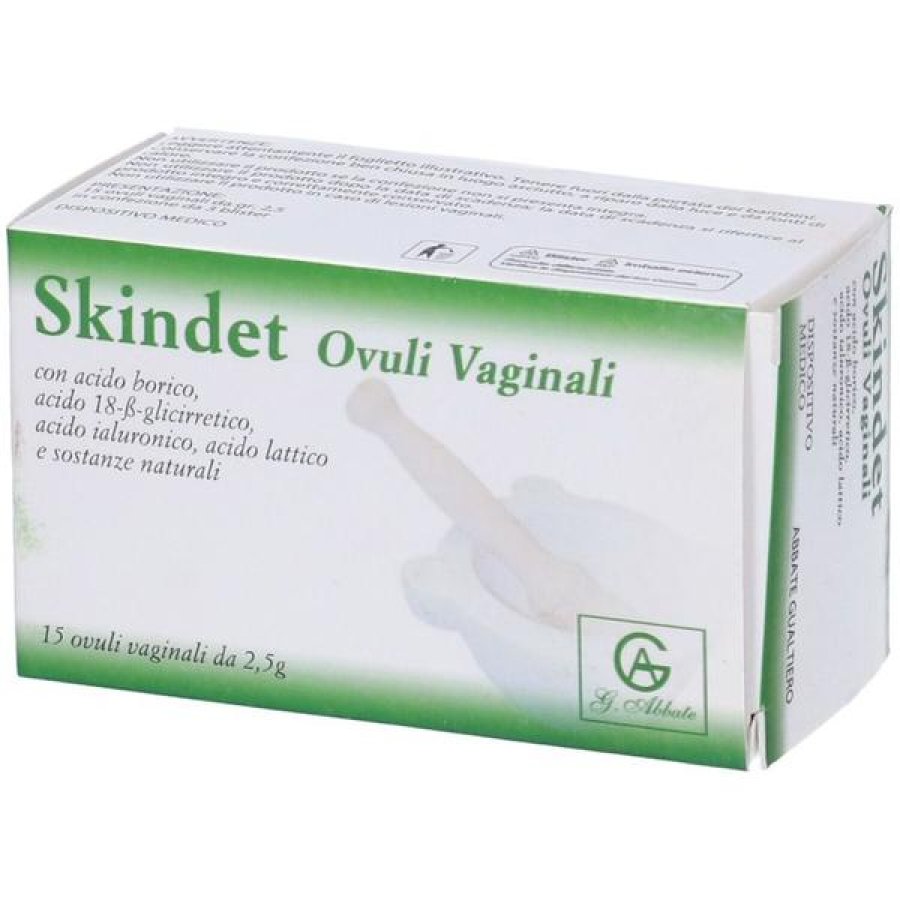 Skindet Ovuli Vaginali 15 Pezzi per Benessere e Igiene Intima della Donna | Ovuli Idratanti e Lenitivi Skindet Ovuli Vaginali 15 Pezzi per Benessere e Igiene Intima della Donna | Ovuli Idratanti e Lenitivi