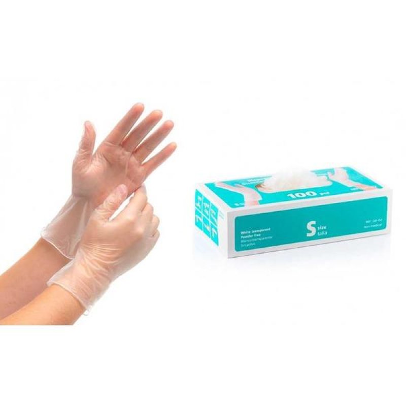 Guanti in vinile taglia S 100 pezzi Dermavinil Guanti in vinile taglia S 100 pezzi Dermavinil