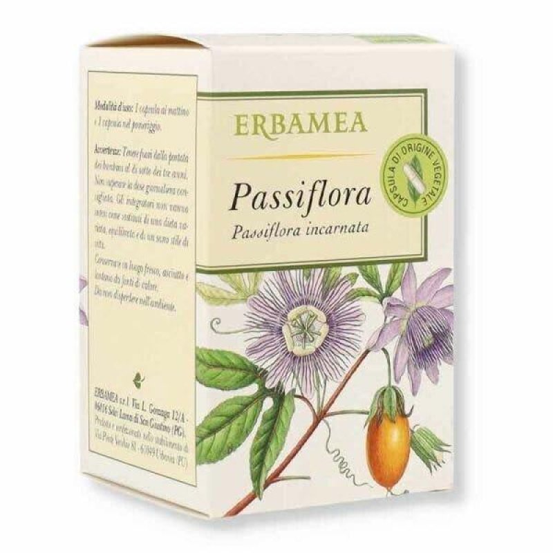 Passiflora Integratore Naturale Rilassante per Sonno e Ansia 50 Opercoli Erboristeria Magentina