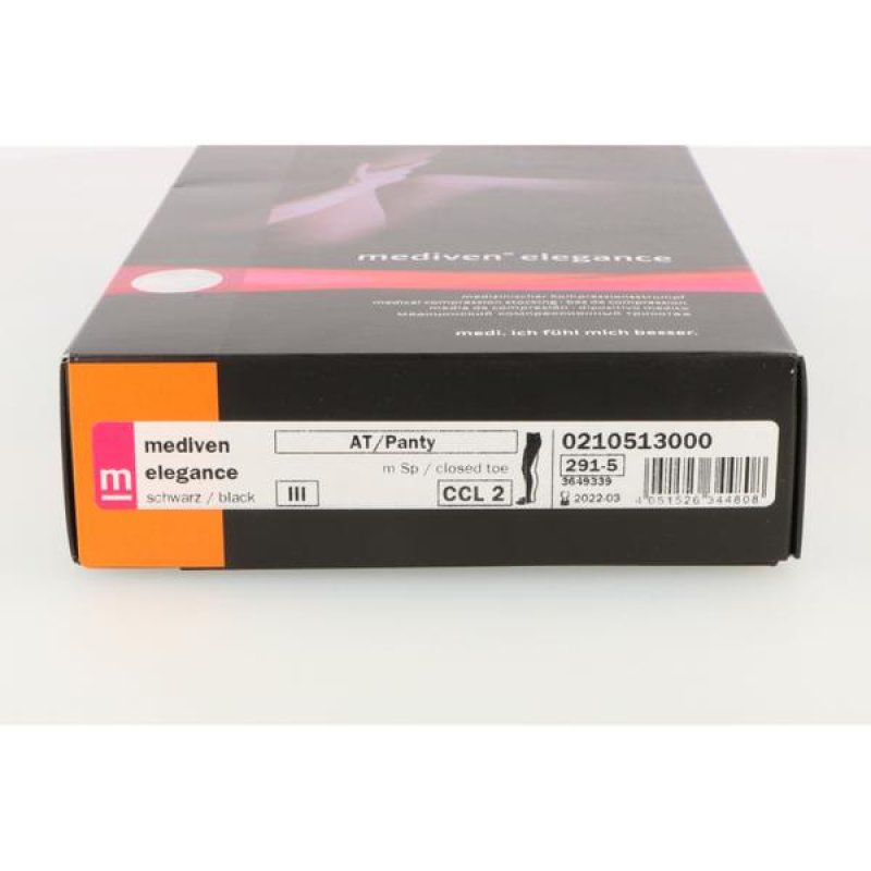 Medi Elegance collant a compressione classe 2 nero donna – calze elastiche medicali eleganti per circolazione e varici