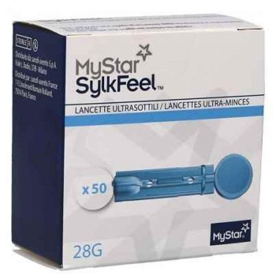 Sanofi Mystar Sylkfeel Lancets 50 Lancette G28 Sanofi Mystar Sylkfeel Lancets 50 Lancette G28